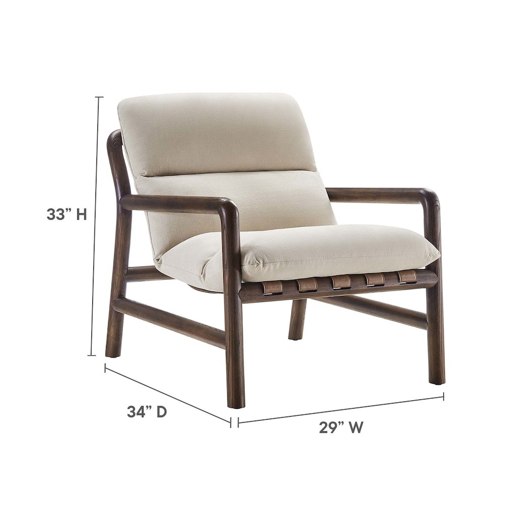 Paxton Wood Sling Chair. Picture 3