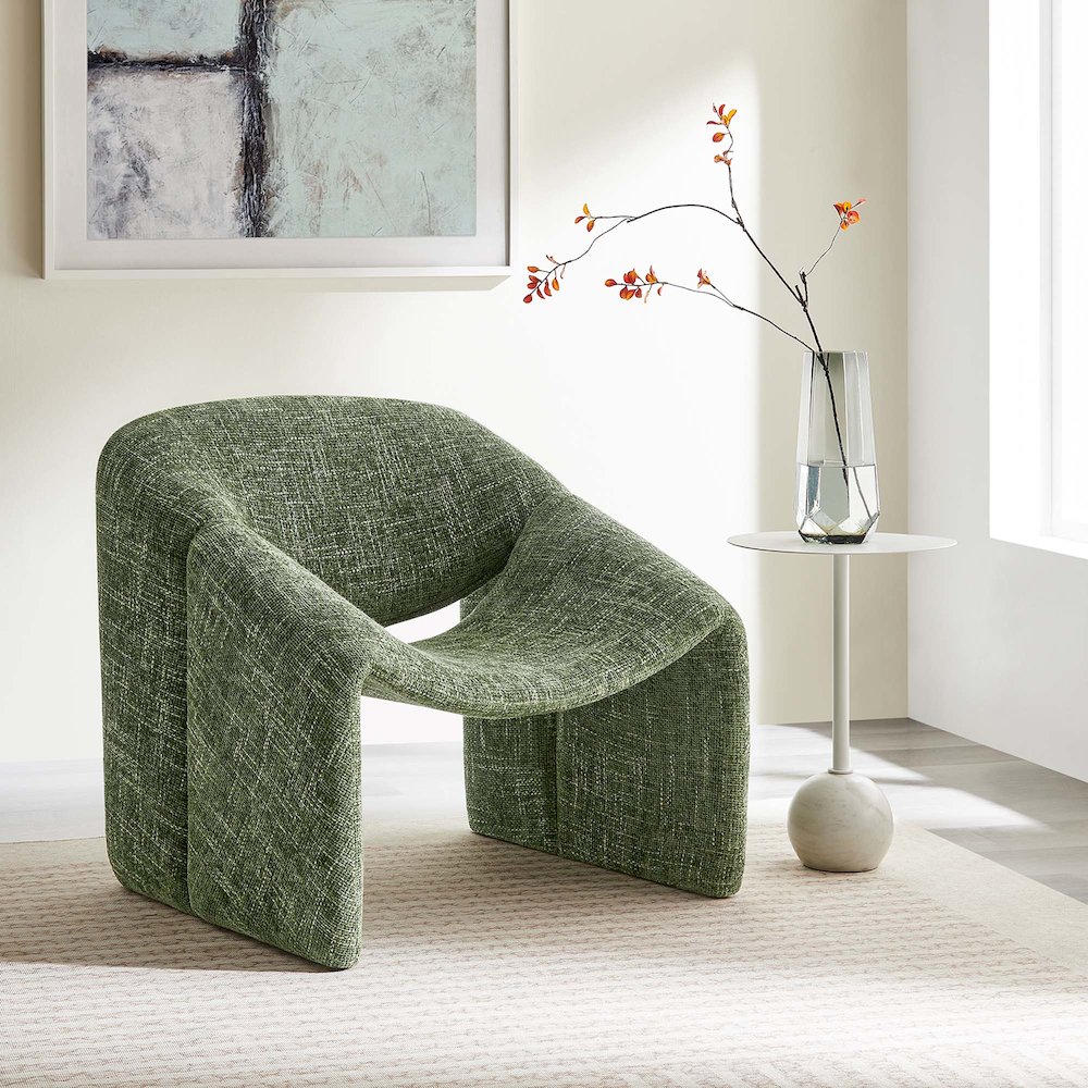 Vivi Chenille Upholstered Accent Chair. Picture 8
