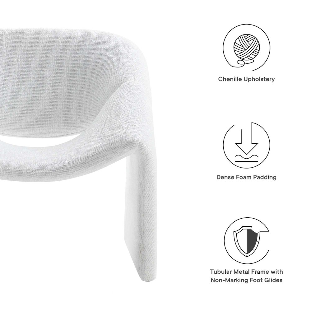 Vivi Chenille Upholstered Accent Chair. Picture 2