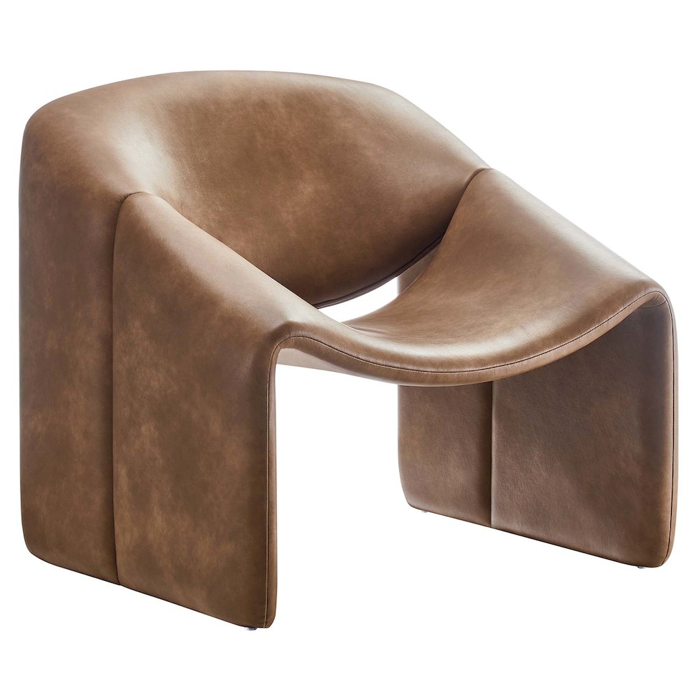 Vivi Vegan Leather Accent Chair. Picture 1