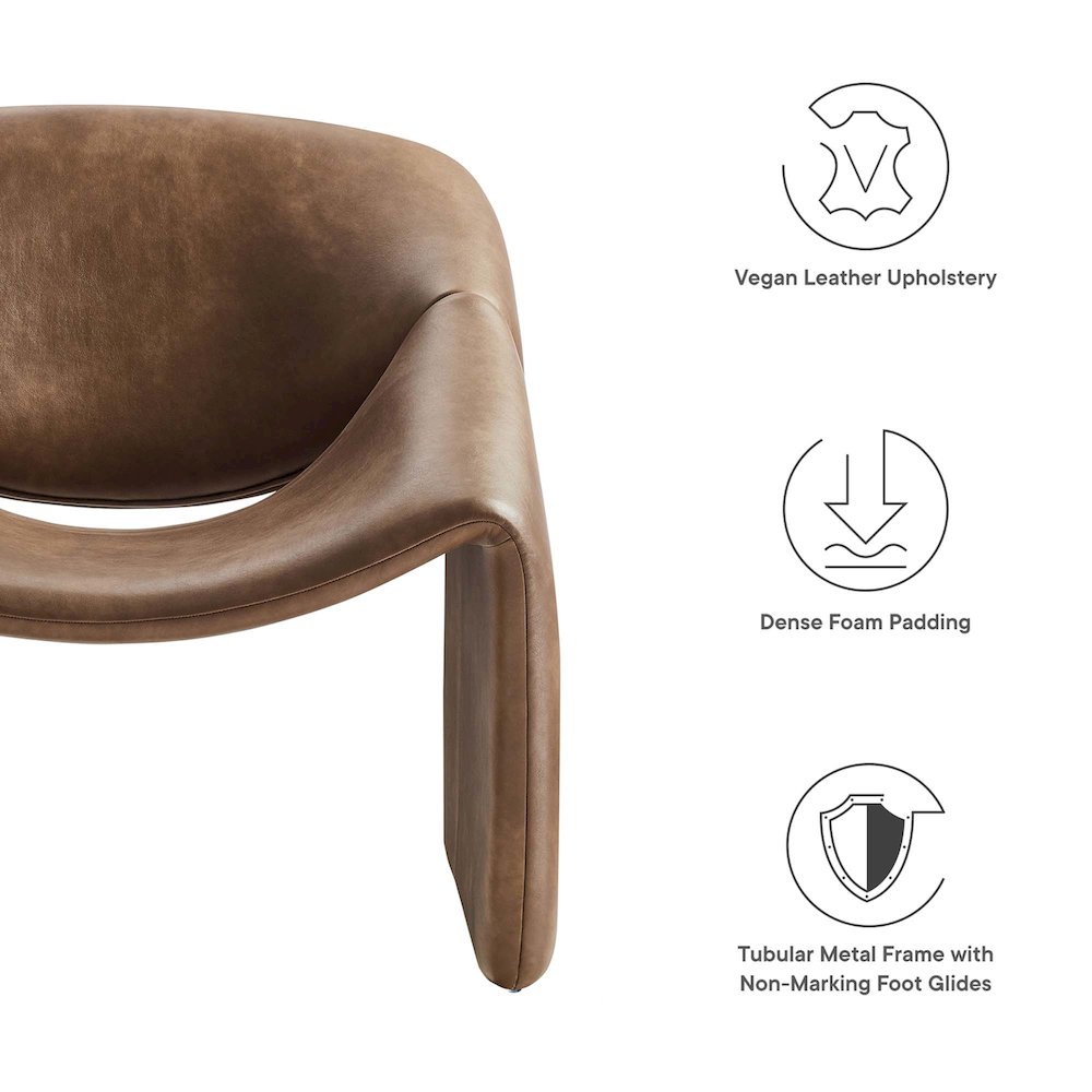 Vivi Vegan Leather Accent Chair. Picture 2