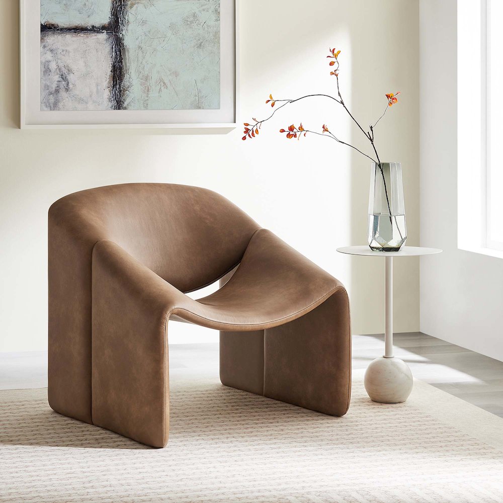 Vivi Vegan Leather Accent Chair. Picture 8