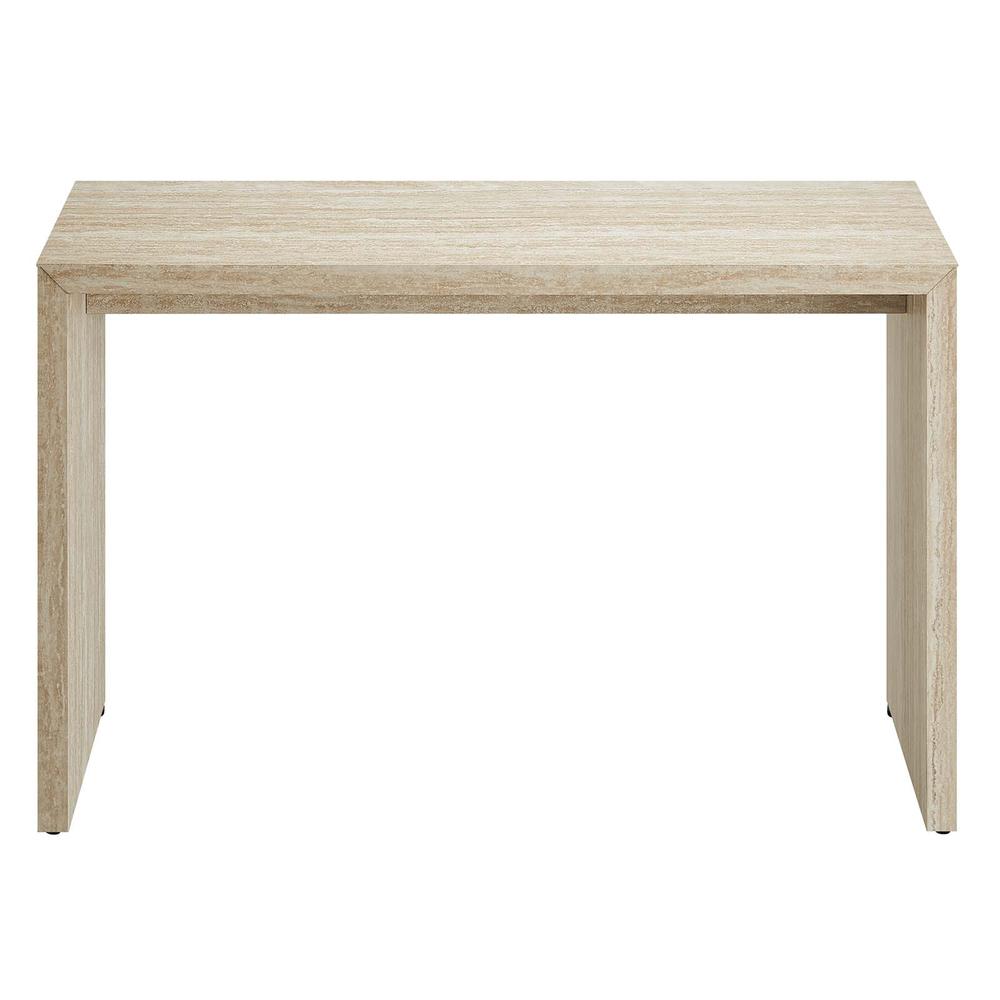 Mirella Faux Travertine Console Table. Picture 3
