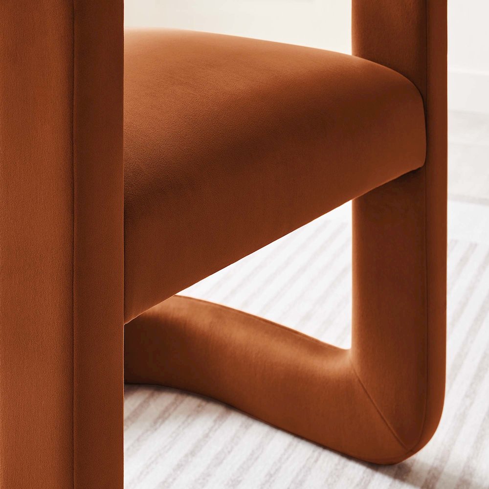 Winslow Performance Velvet Barrel Accent Chair. Picture 10