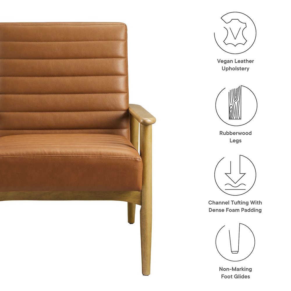 Jensen Vegan Leather Accent Chair. Picture 2