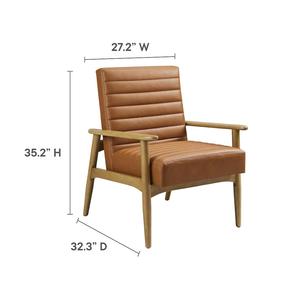 Jensen Vegan Leather Accent Chair. Picture 3