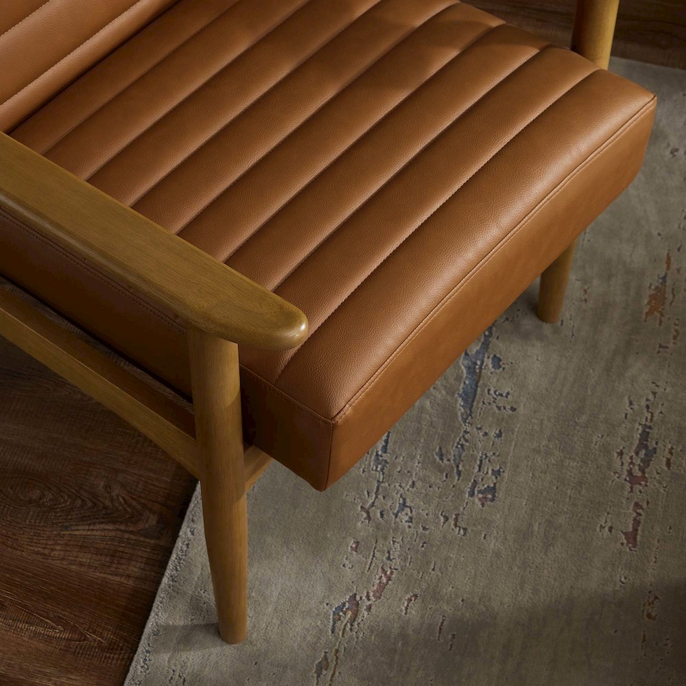 Jensen Vegan Leather Accent Chair. Picture 8
