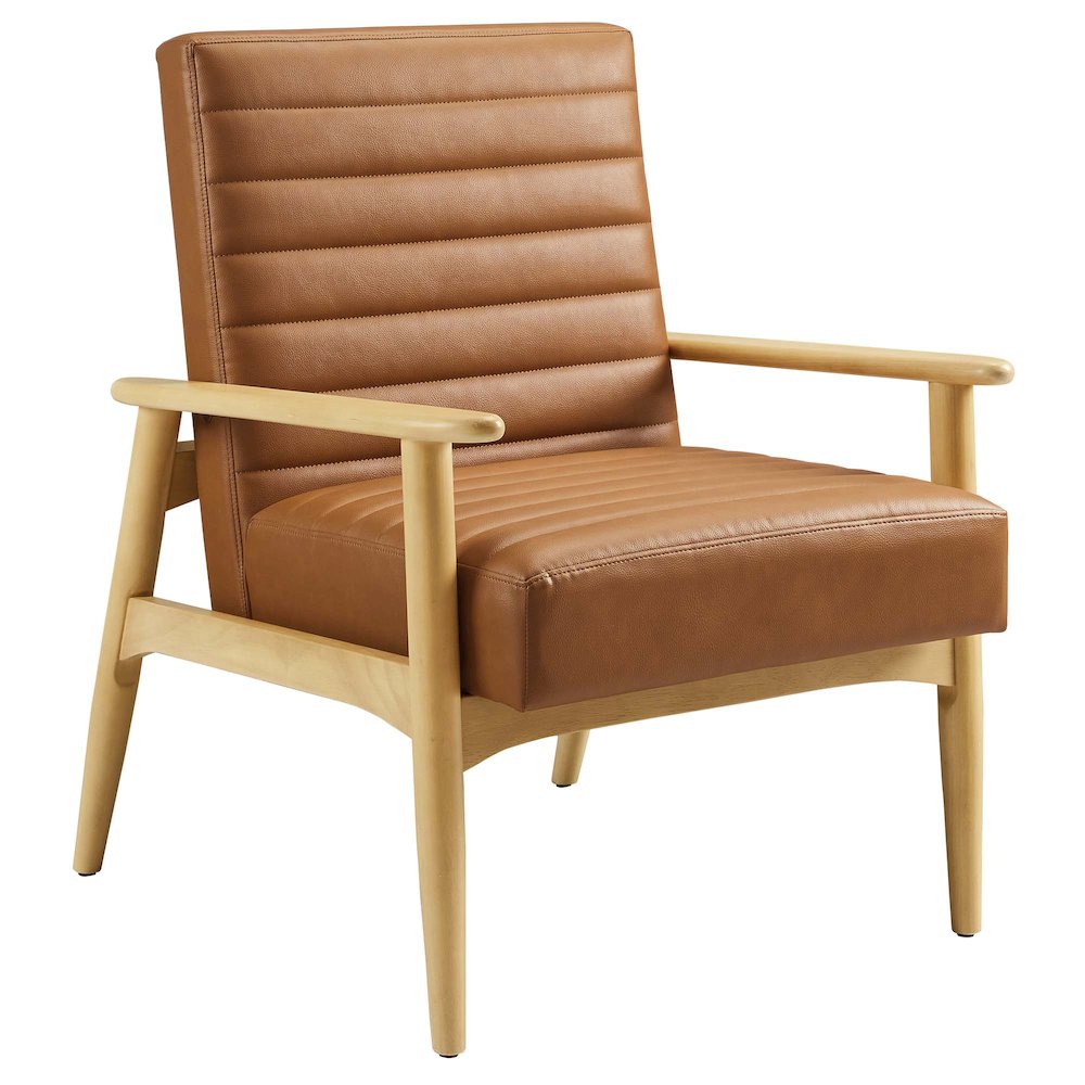 Jensen Vegan Leather Accent Chair. Picture 1