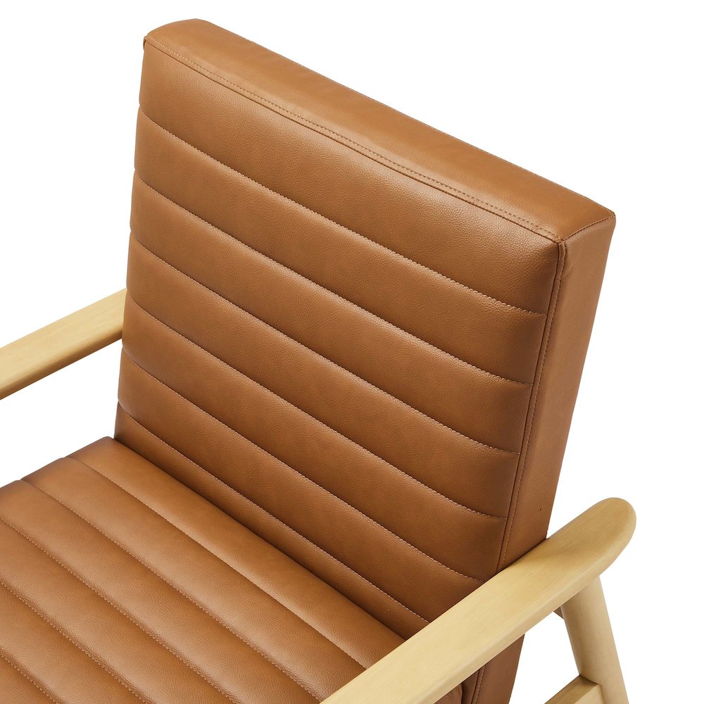Jensen Vegan Leather Accent Chair. Picture 7