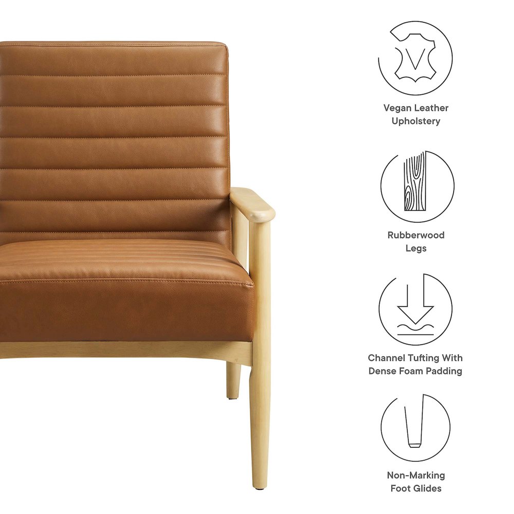 Jensen Vegan Leather Accent Chair. Picture 2