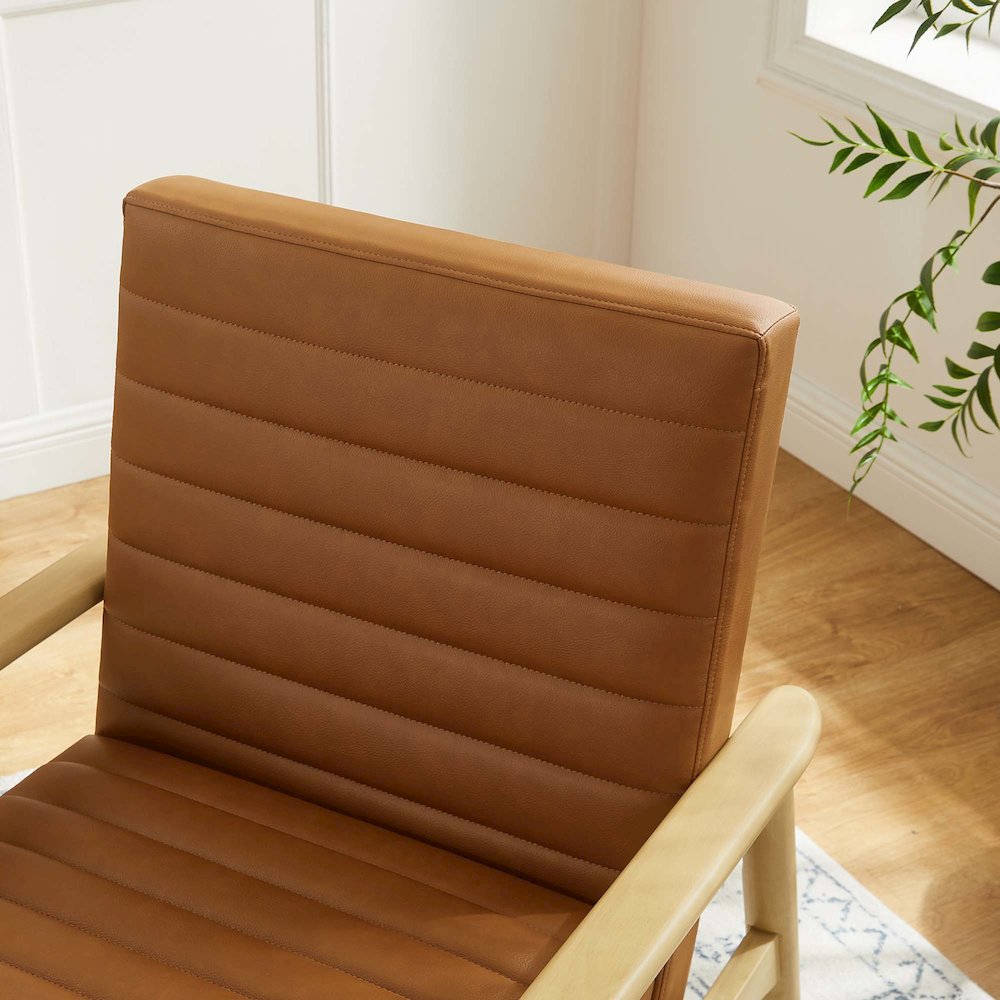Jensen Vegan Leather Accent Chair. Picture 8