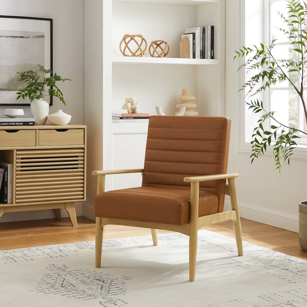 Jensen Vegan Leather Accent Chair. Picture 9