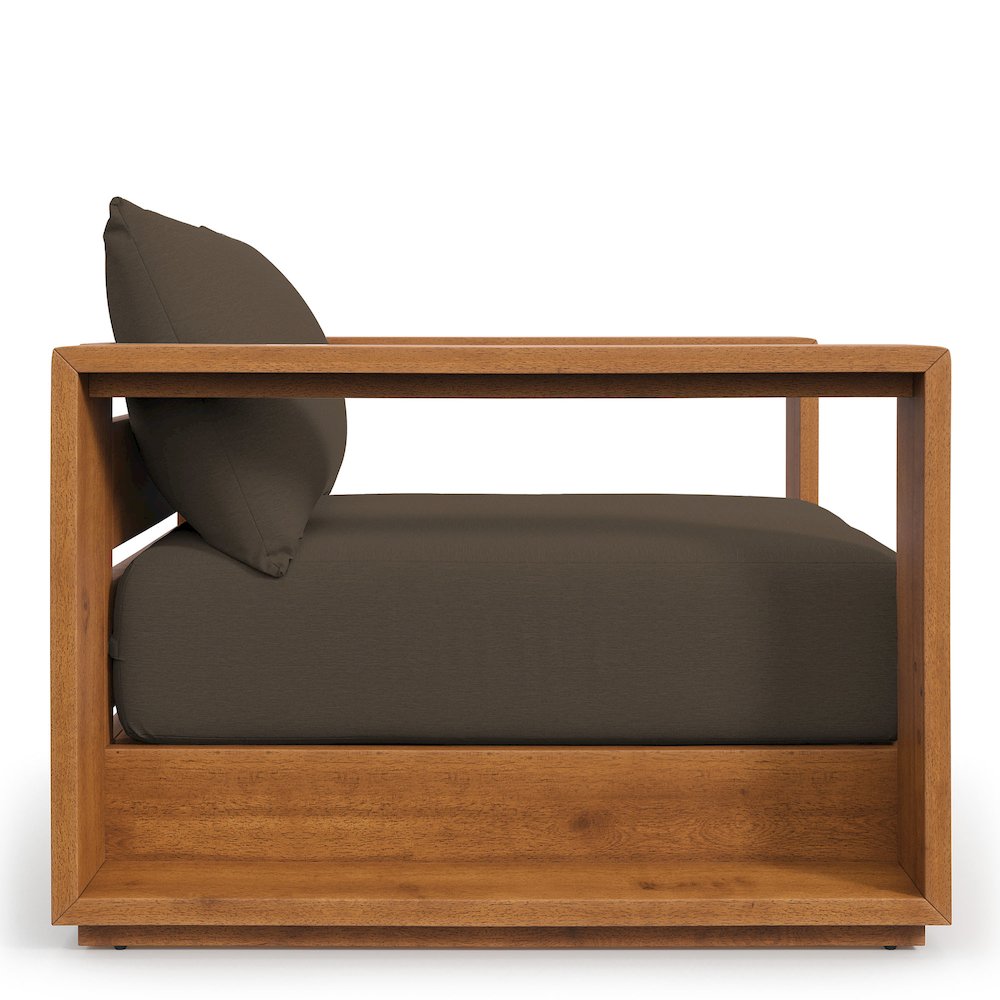 Tahoe Outdoor Patio Acacia Wood Chair. Picture 5