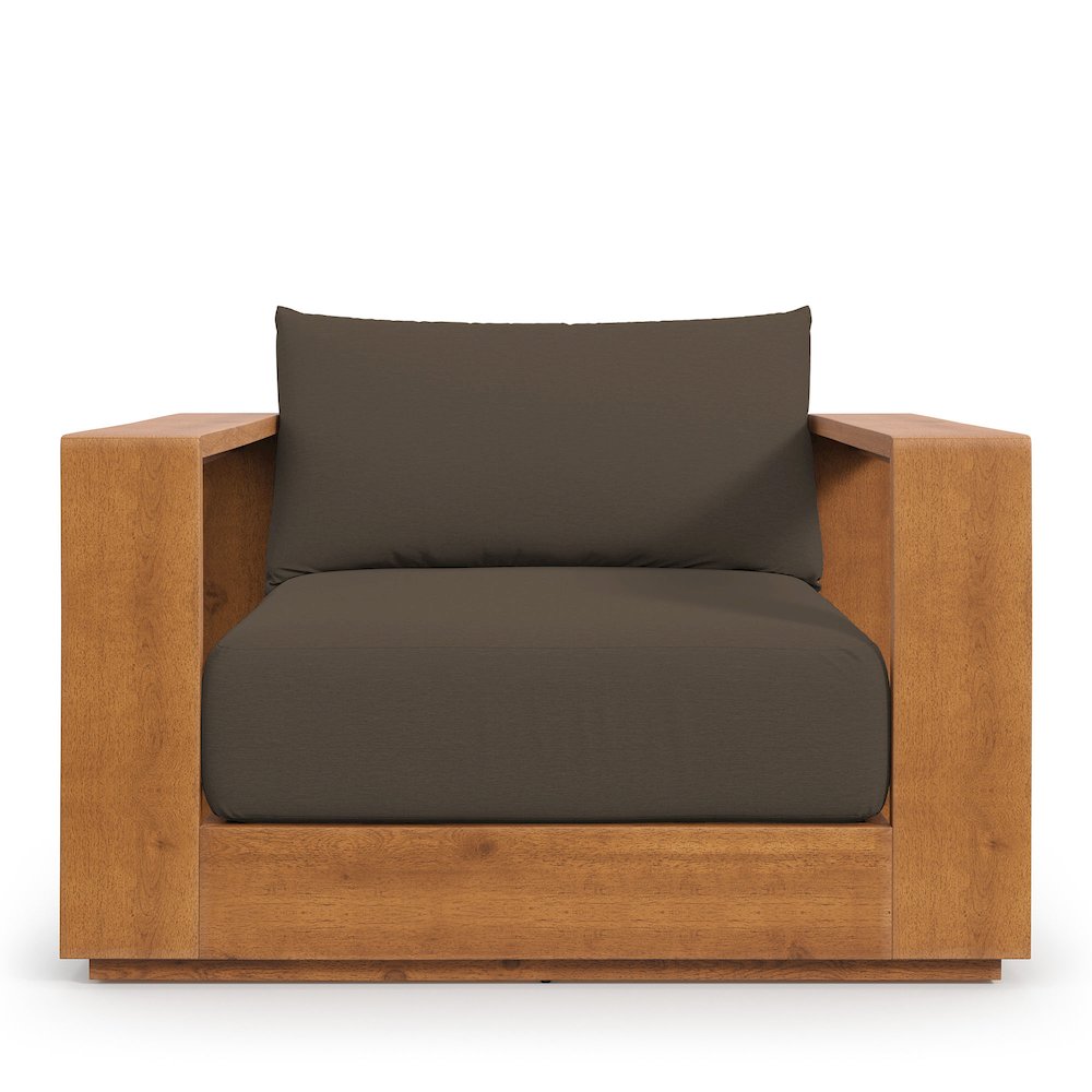 Tahoe Outdoor Patio Acacia Wood Chair. Picture 7