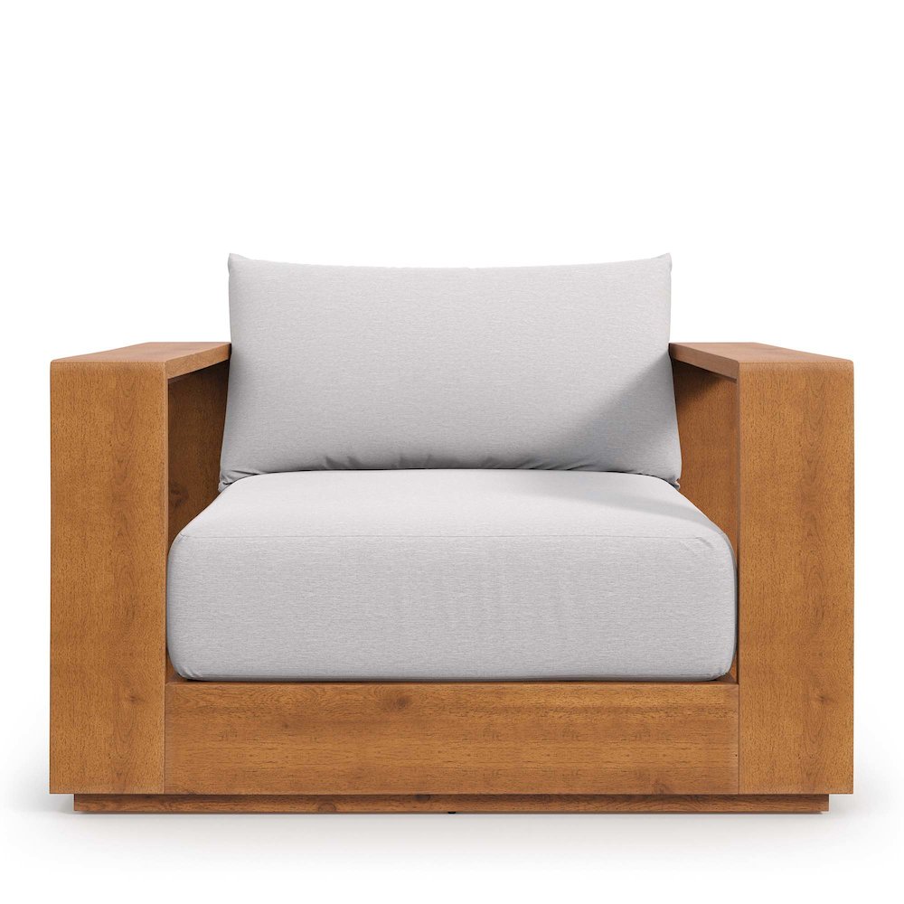 Tahoe Outdoor Patio Acacia Wood Chair. Picture 7