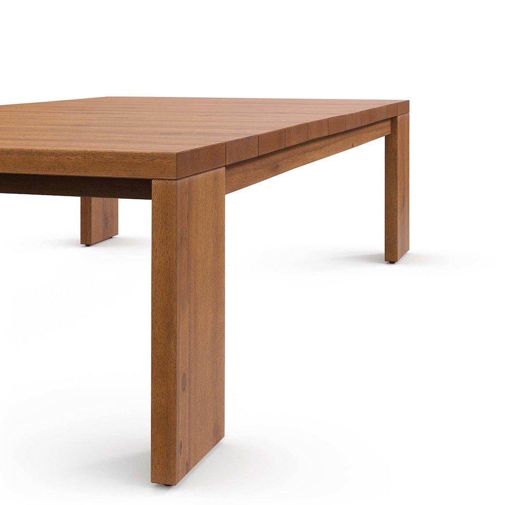 Tahoe Outdoor Patio Acacia Wood Coffee Table. Picture 8