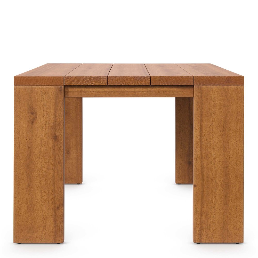 Tahoe Outdoor Patio Acacia Wood Side Table. Picture 5