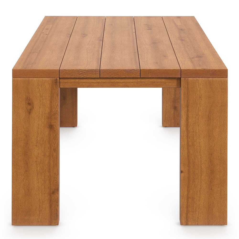 Tahoe Outdoor Patio Acacia Wood Side Table. Picture 6