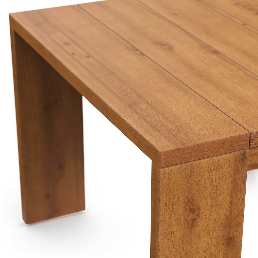 Tahoe Outdoor Patio Acacia Wood Side Table. Picture 8