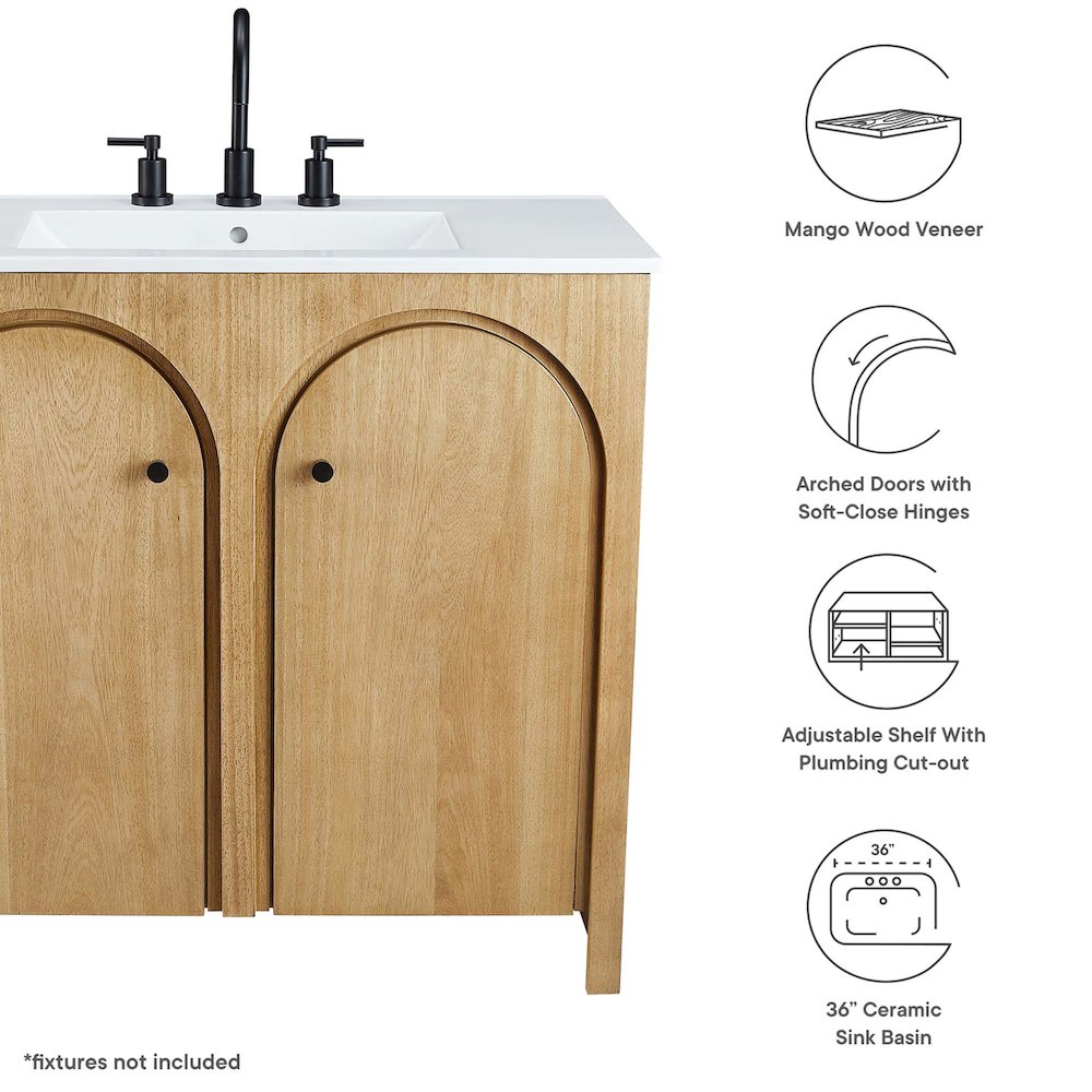 Appia 36" Bathroom Vanity. Picture 2