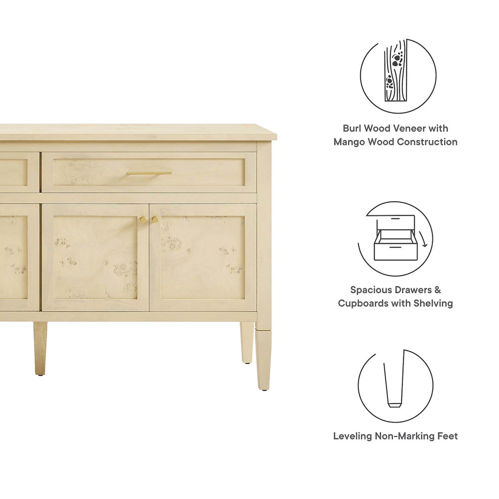 Elysian 62" Wood Sideboard. Picture 2
