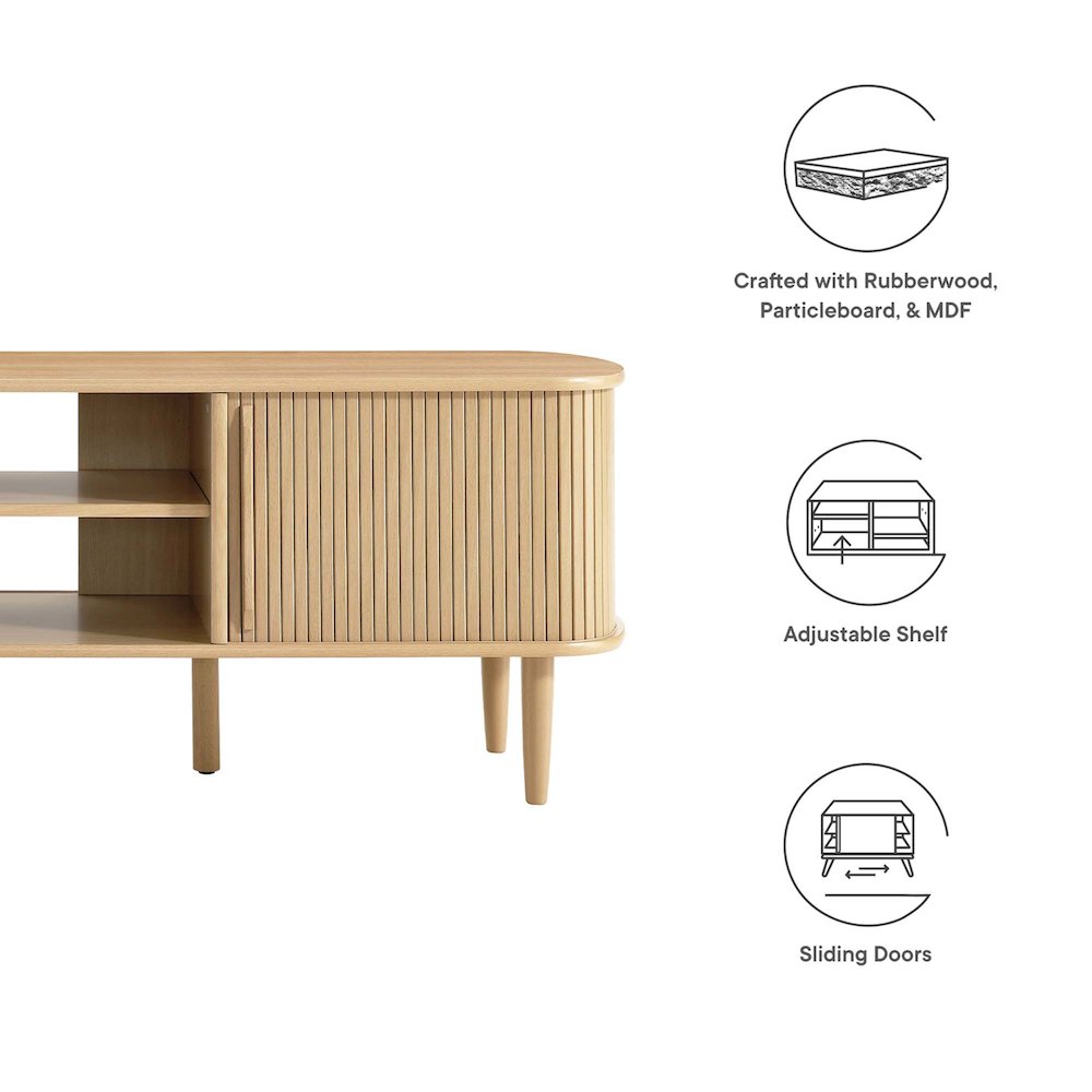 Contour 63" Wood TV Stand. Picture 2