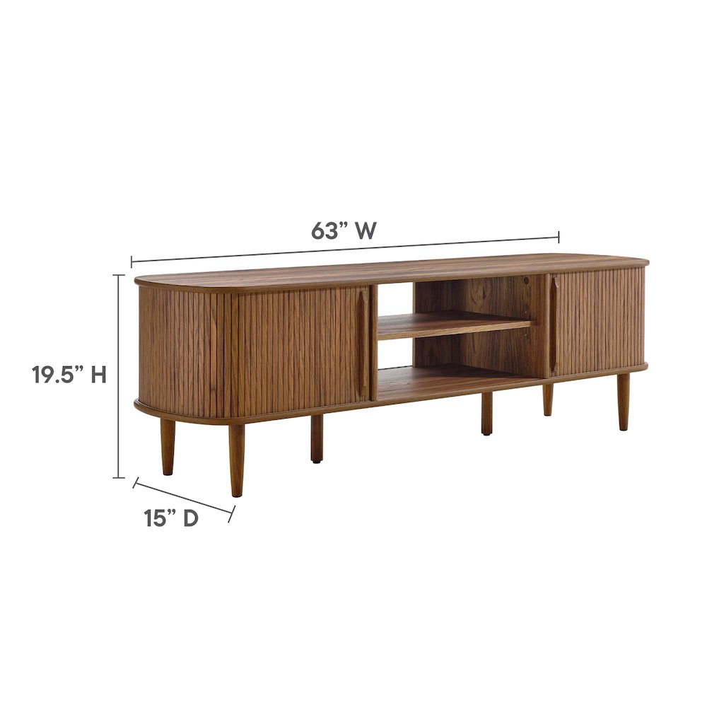 Contour 63" Wood TV Stand. Picture 3