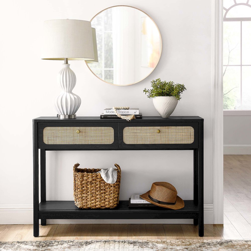 Chaucer Wood Entryway Console Table. Picture 9