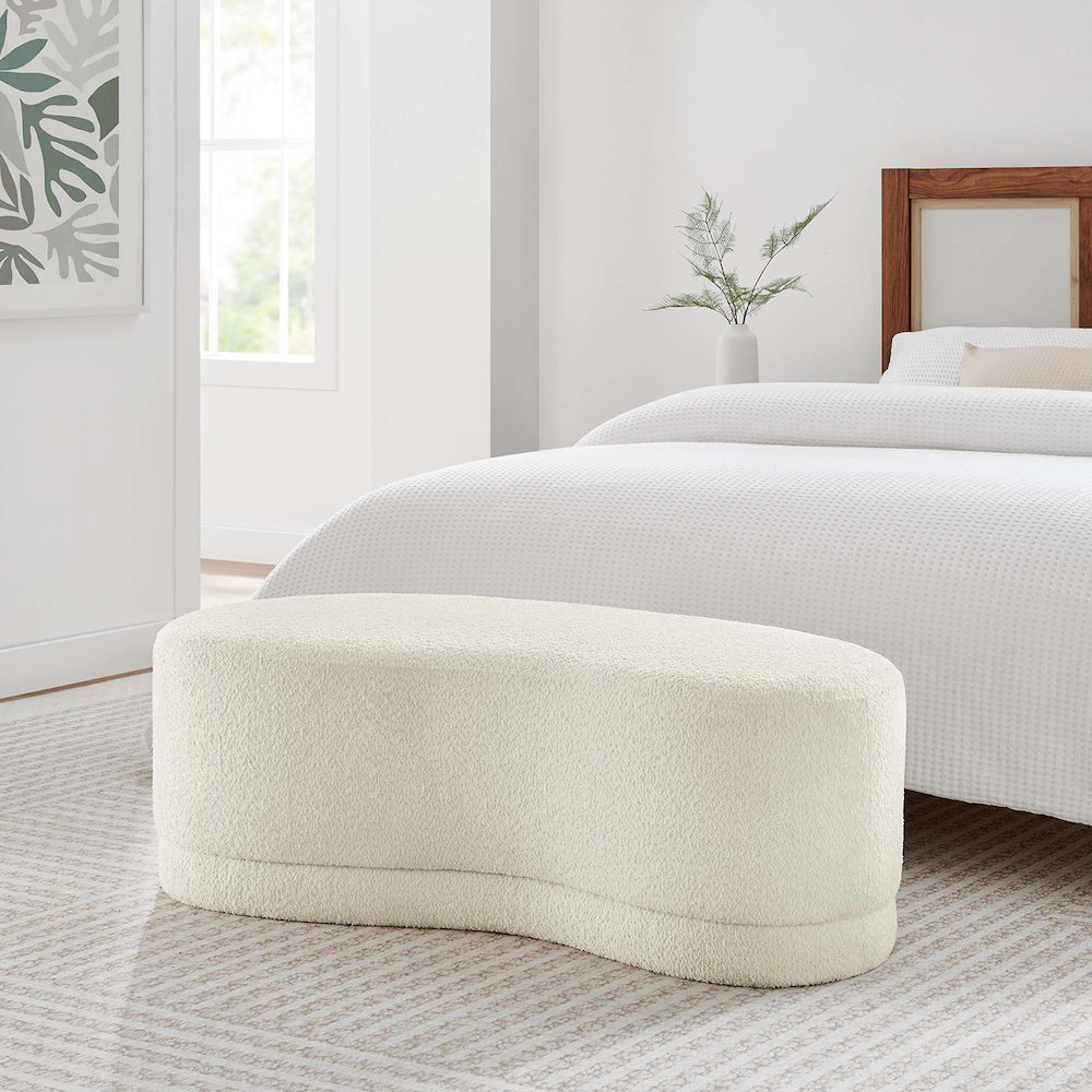 Nimbus 48" Upholstered Ottoman Bench. Picture 10