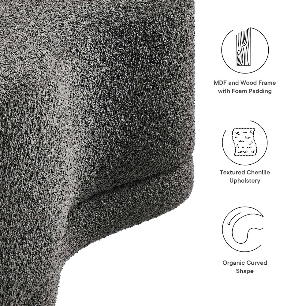 Nimbus 48" Upholstered Ottoman Bench. Picture 2