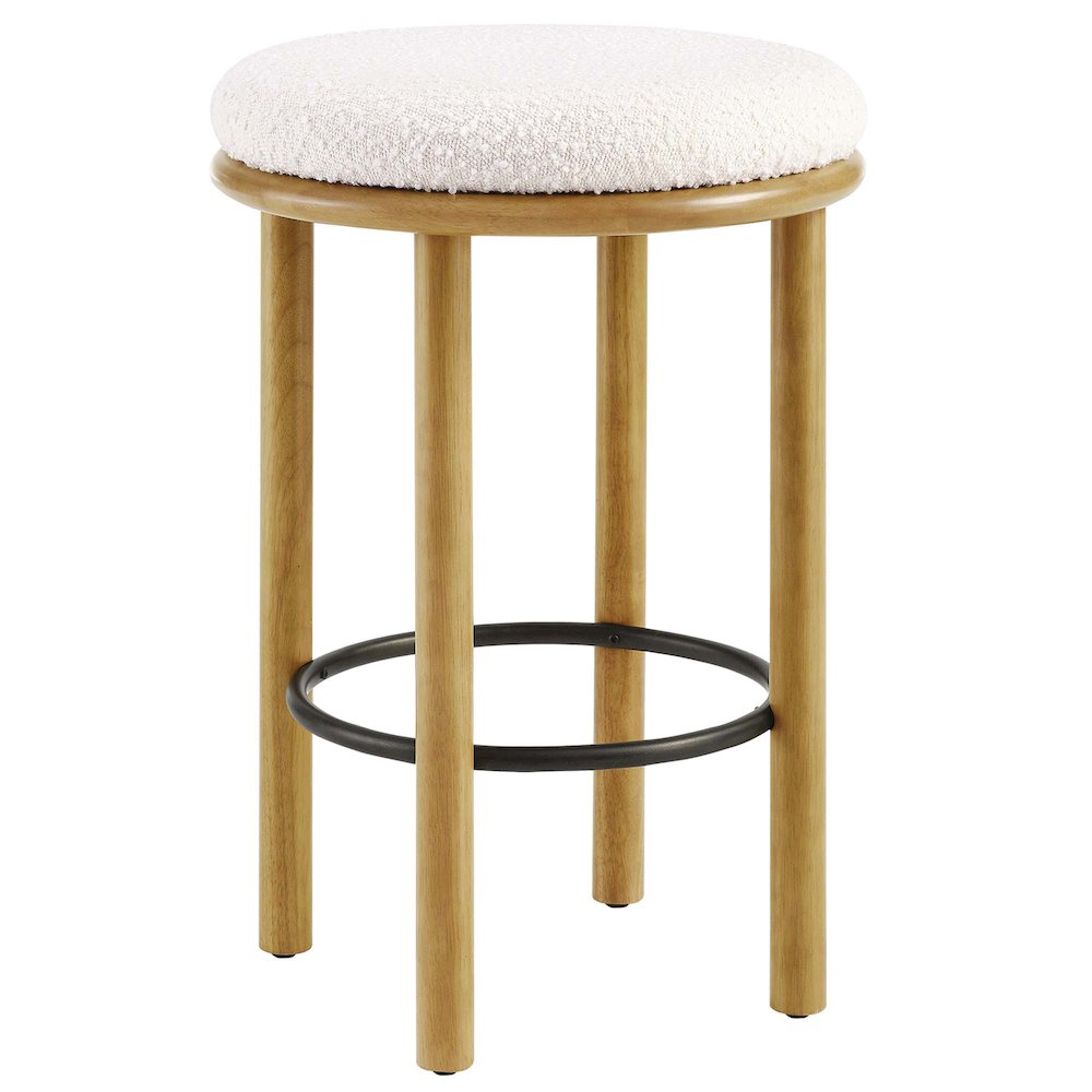 Fable Boucle Fabric Counter Stools Set of 2. Picture 4
