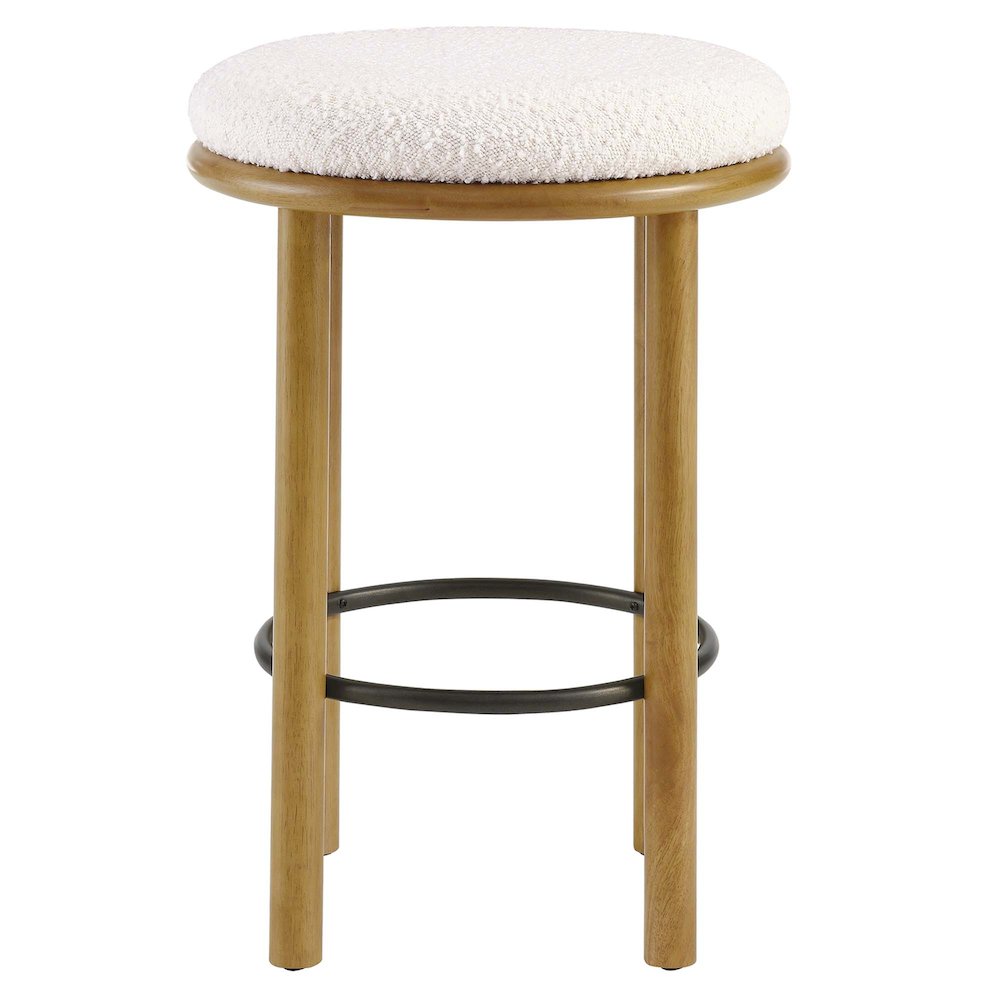 Fable Boucle Fabric Counter Stools Set of 2. Picture 5