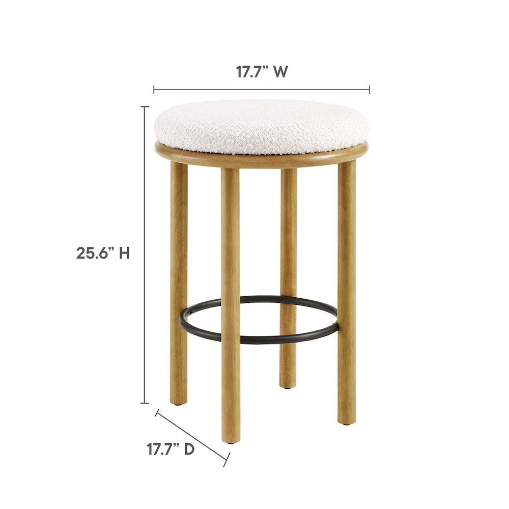 Fable Boucle Fabric Counter Stools Set of 2. Picture 3