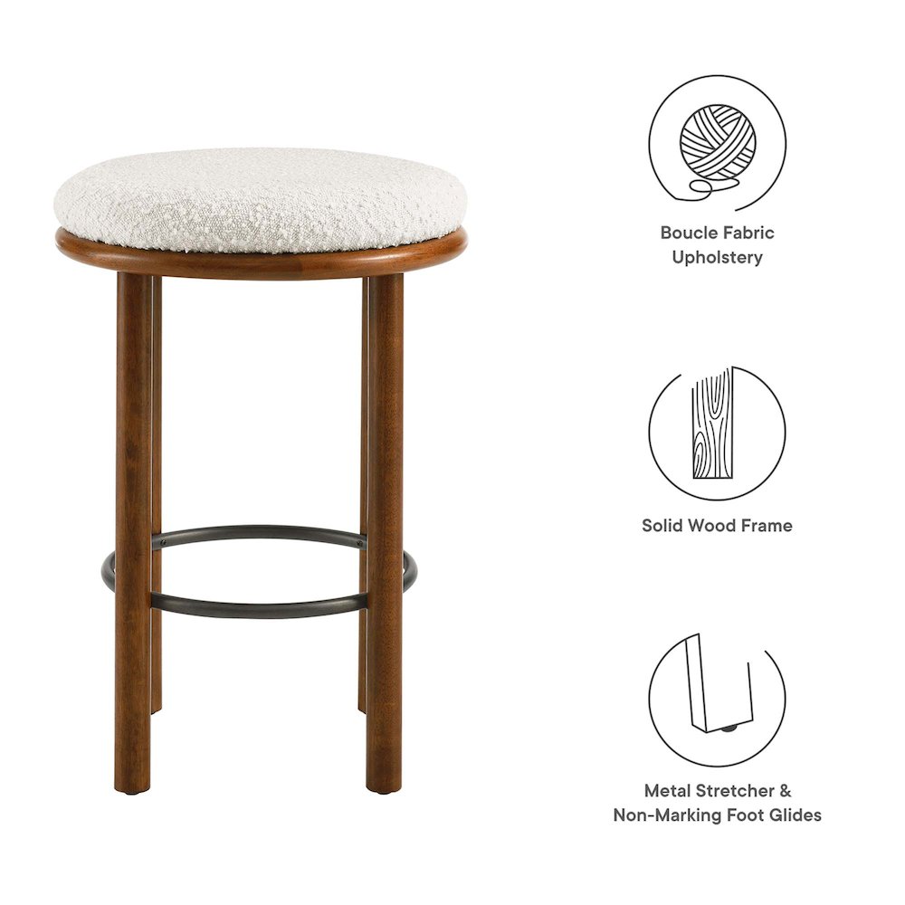 Fable Boucle Fabric Counter Stools Set of 2. Picture 2