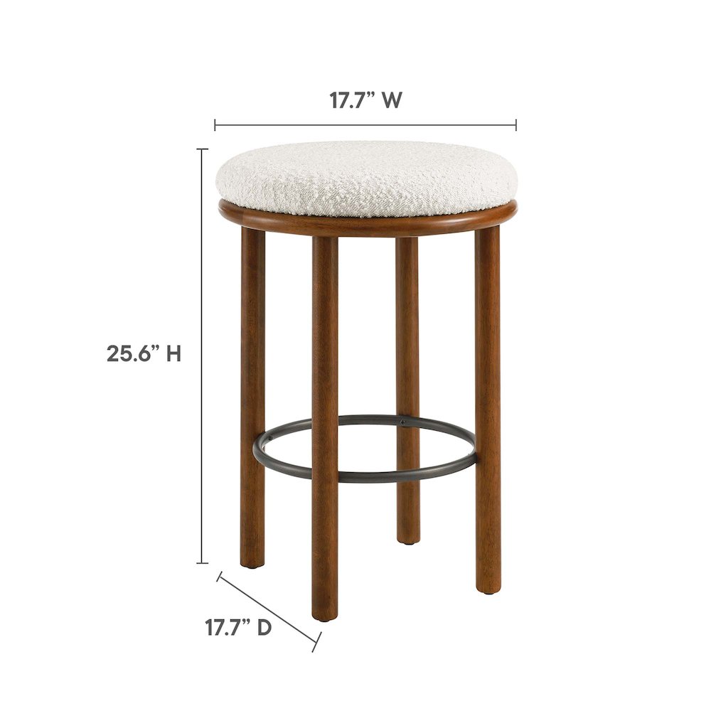 Fable Boucle Fabric Counter Stools Set of 2. Picture 3
