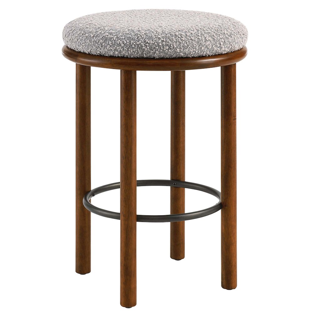 Fable Boucle Fabric Counter Stools Set of 2. Picture 4