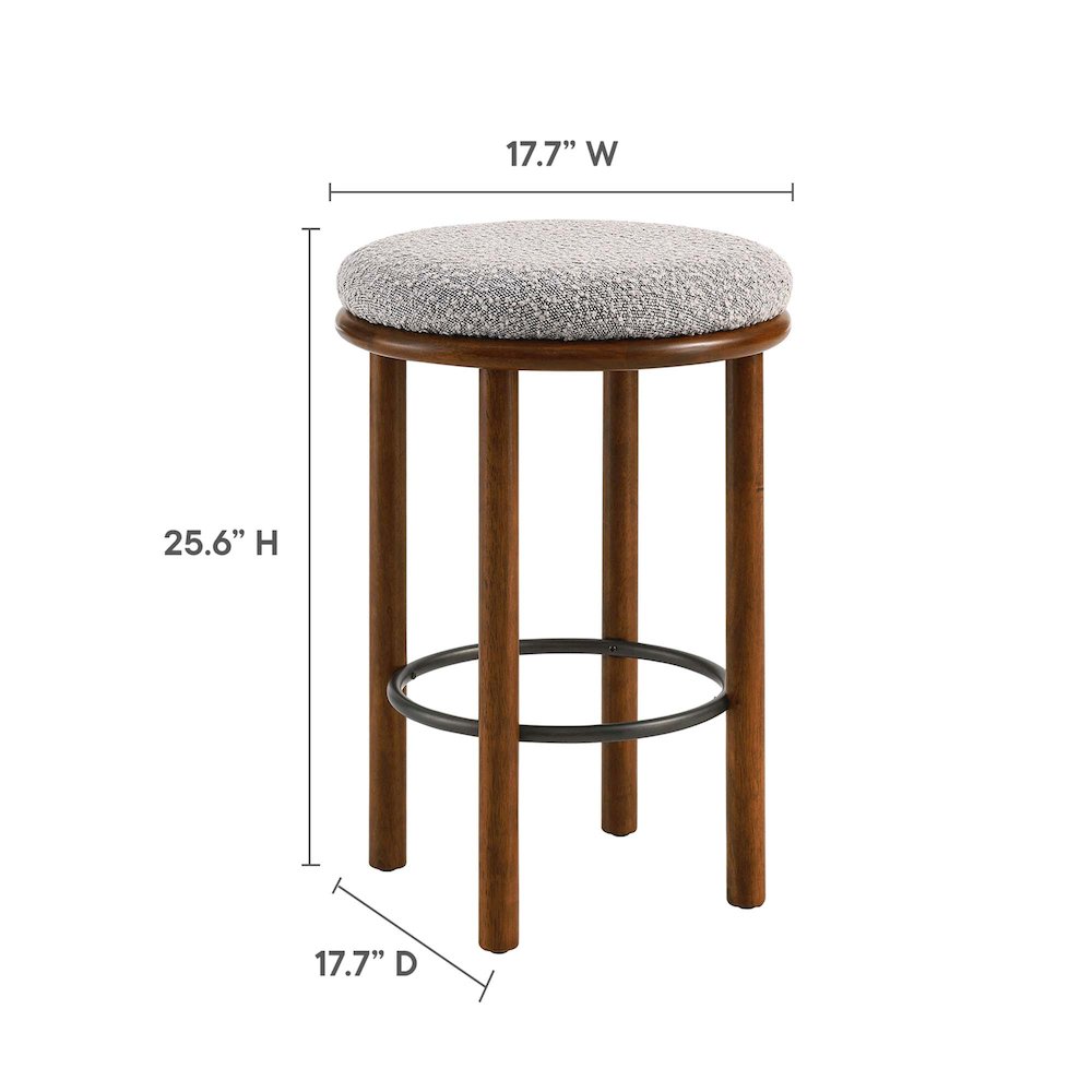Fable Boucle Fabric Counter Stools Set of 2. Picture 3