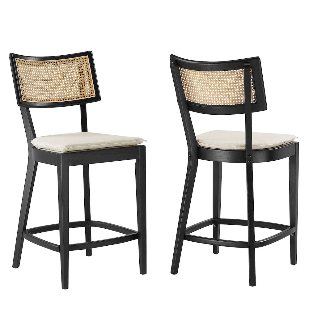 Caledonia Wood Counter Stools Set of 2. Picture 1