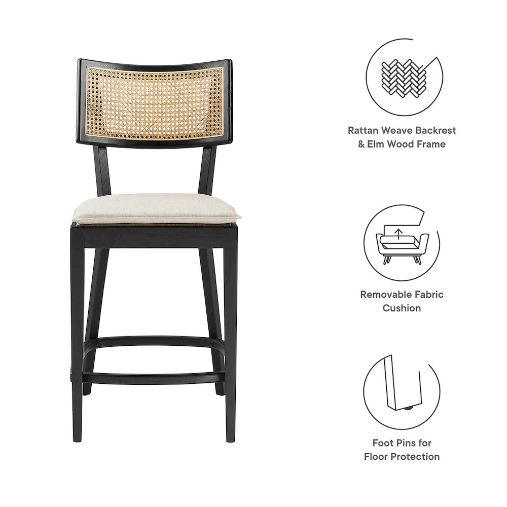Caledonia Wood Counter Stools Set of 2. Picture 2