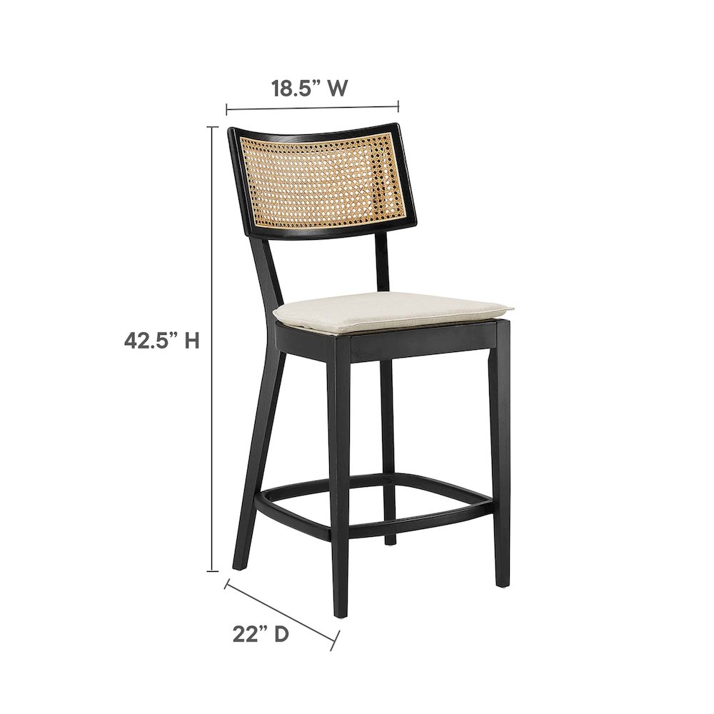 Caledonia Wood Counter Stools Set of 2. Picture 3