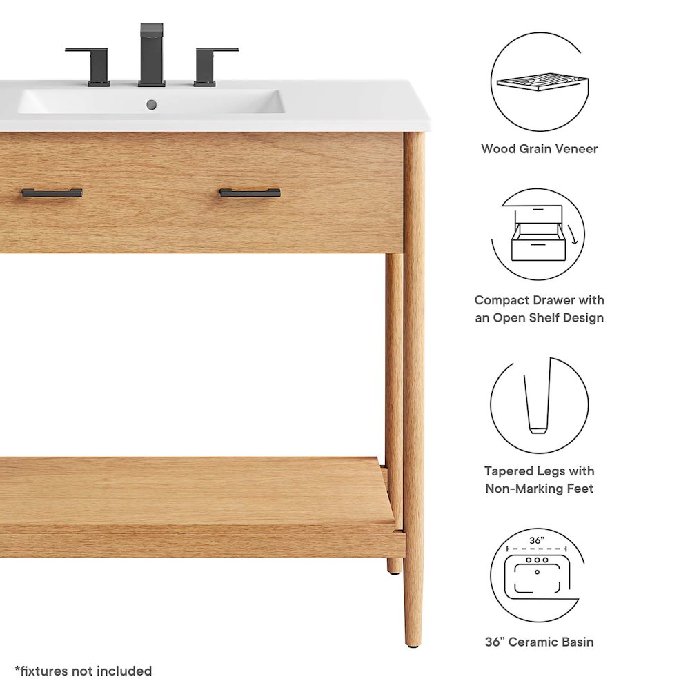 Zaire 36" Bathroom Vanity. Picture 2