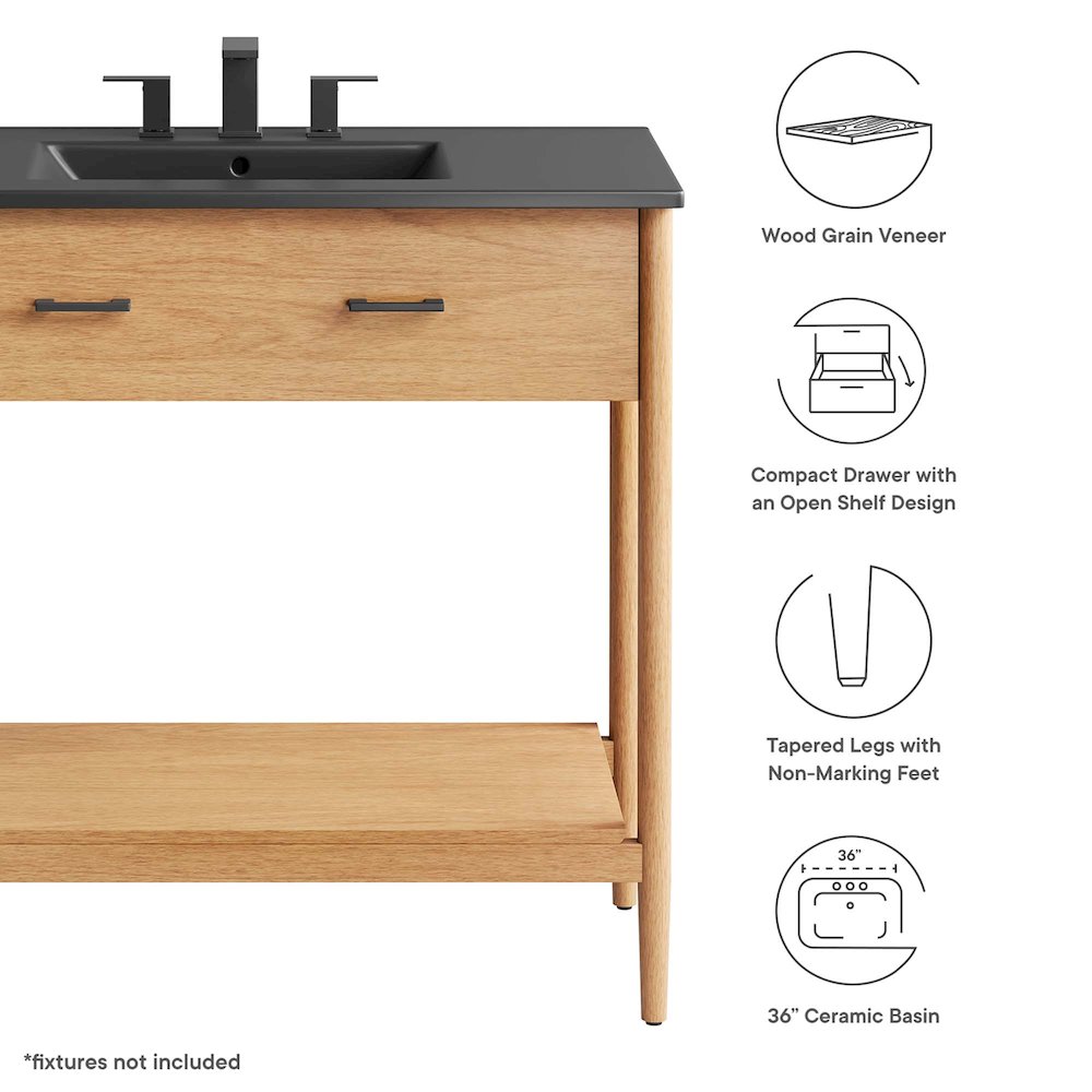 Zaire 36" Bathroom Vanity. Picture 2