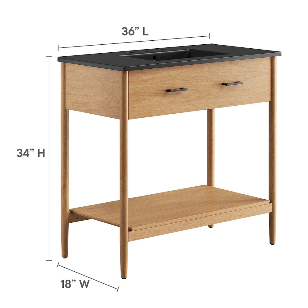 Zaire 36" Bathroom Vanity. Picture 3