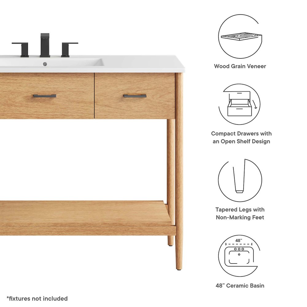 Zaire 48" Single Sink Bathroom Vanity. Picture 2
