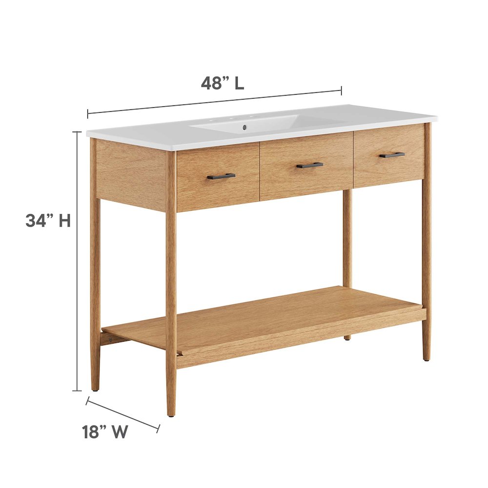 Zaire 48" Single Sink Bathroom Vanity. Picture 3
