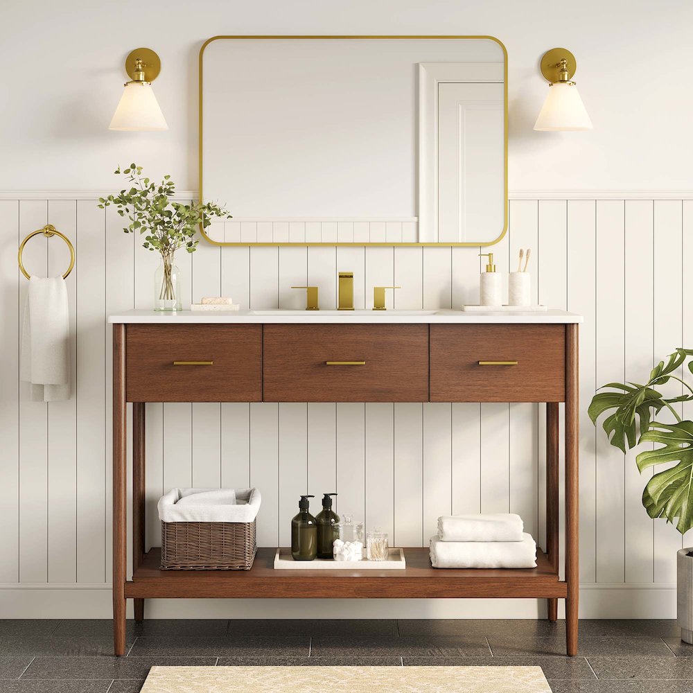 Zaire 48" Single Sink Bathroom Vanity. Picture 9