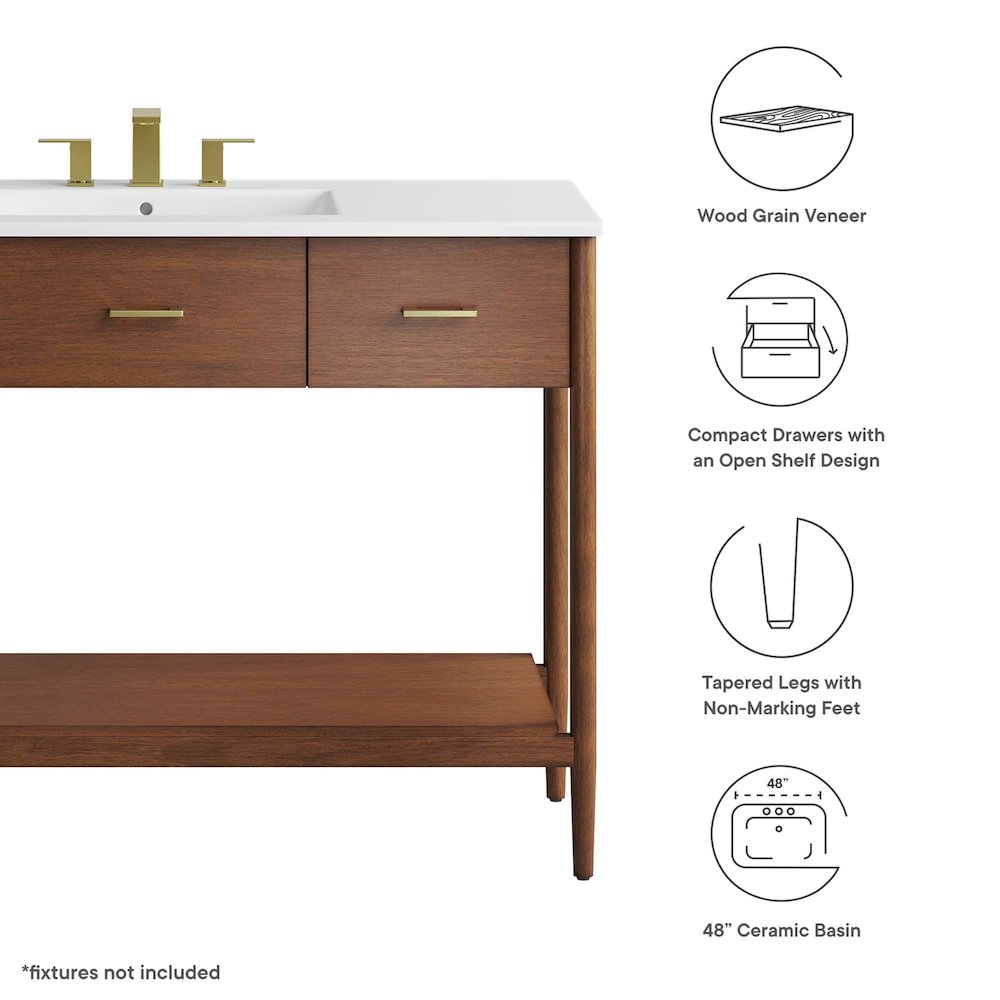 Zaire 48" Single Sink Bathroom Vanity. Picture 2