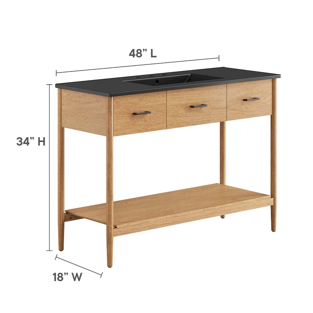 Zaire 48" Single Sink Bathroom Vanity. Picture 3