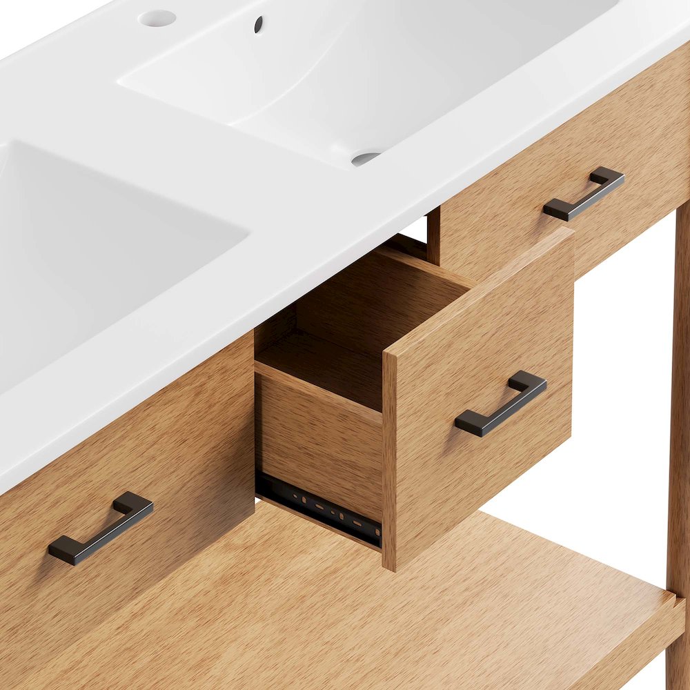 Zaire 48" Double Sink Bathroom Vanity. Picture 8