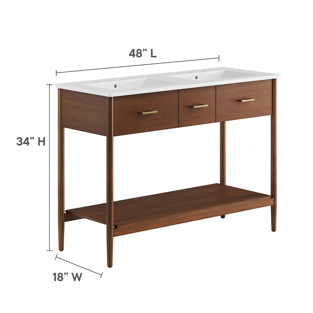 Zaire 48" Double Sink Bathroom Vanity. Picture 3